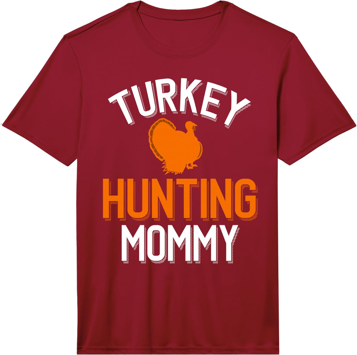 Men's Turkey Hunter Hunting Mommy Performance T-Shirt - Red
