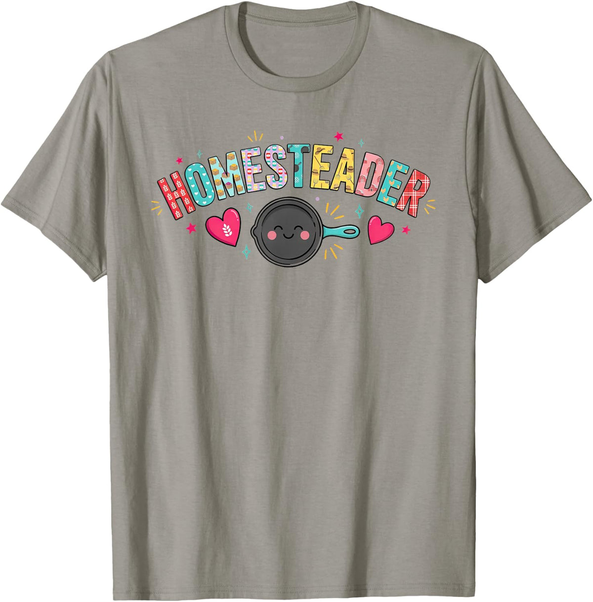 Homesteading Farmer Off Grid Living Back to The Land T-Shirt - Slate Grey
