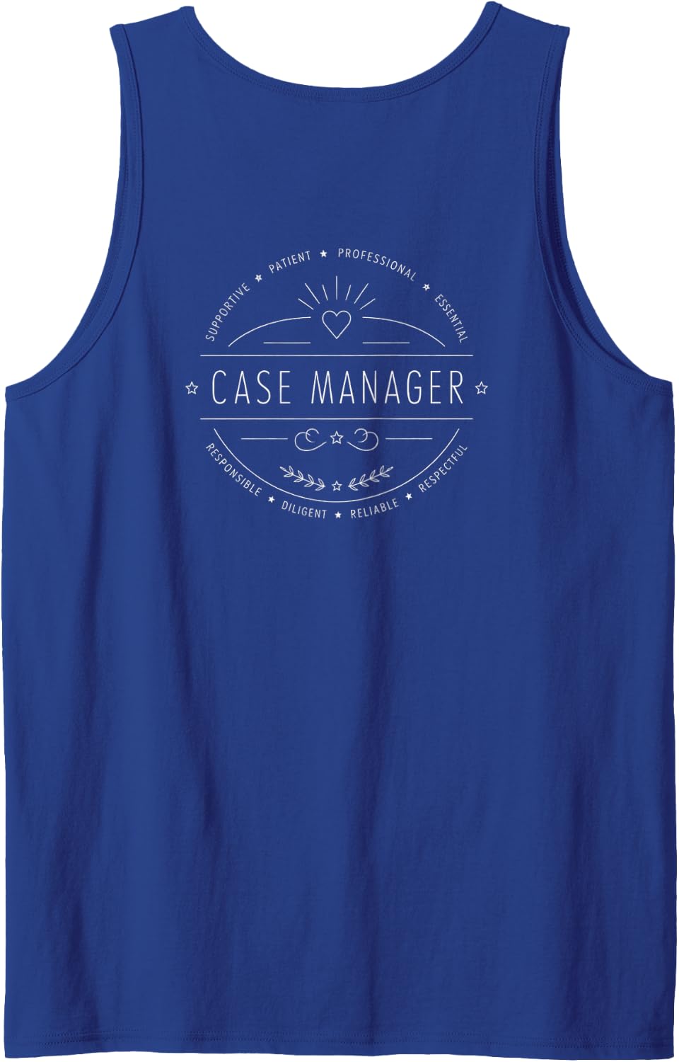 Appreciation for Social Worker Month Case Manager Sleeveless Tank Top - Royal Blue