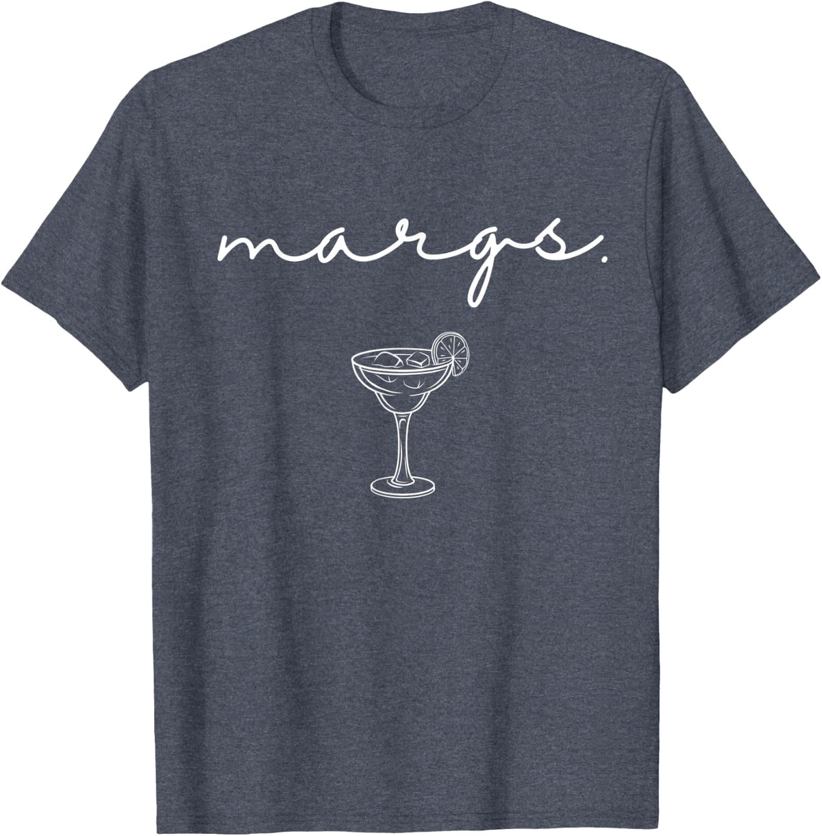 Margs. Margarita, Cinco De Mayo, Funny Drinking Tequila Lime T-Shirt - Heather Blue
