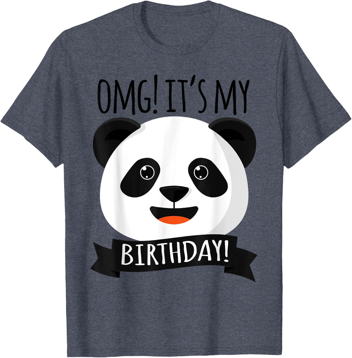 Funny Birthday Gift T-shirt for Panda lovers - Heather Blue