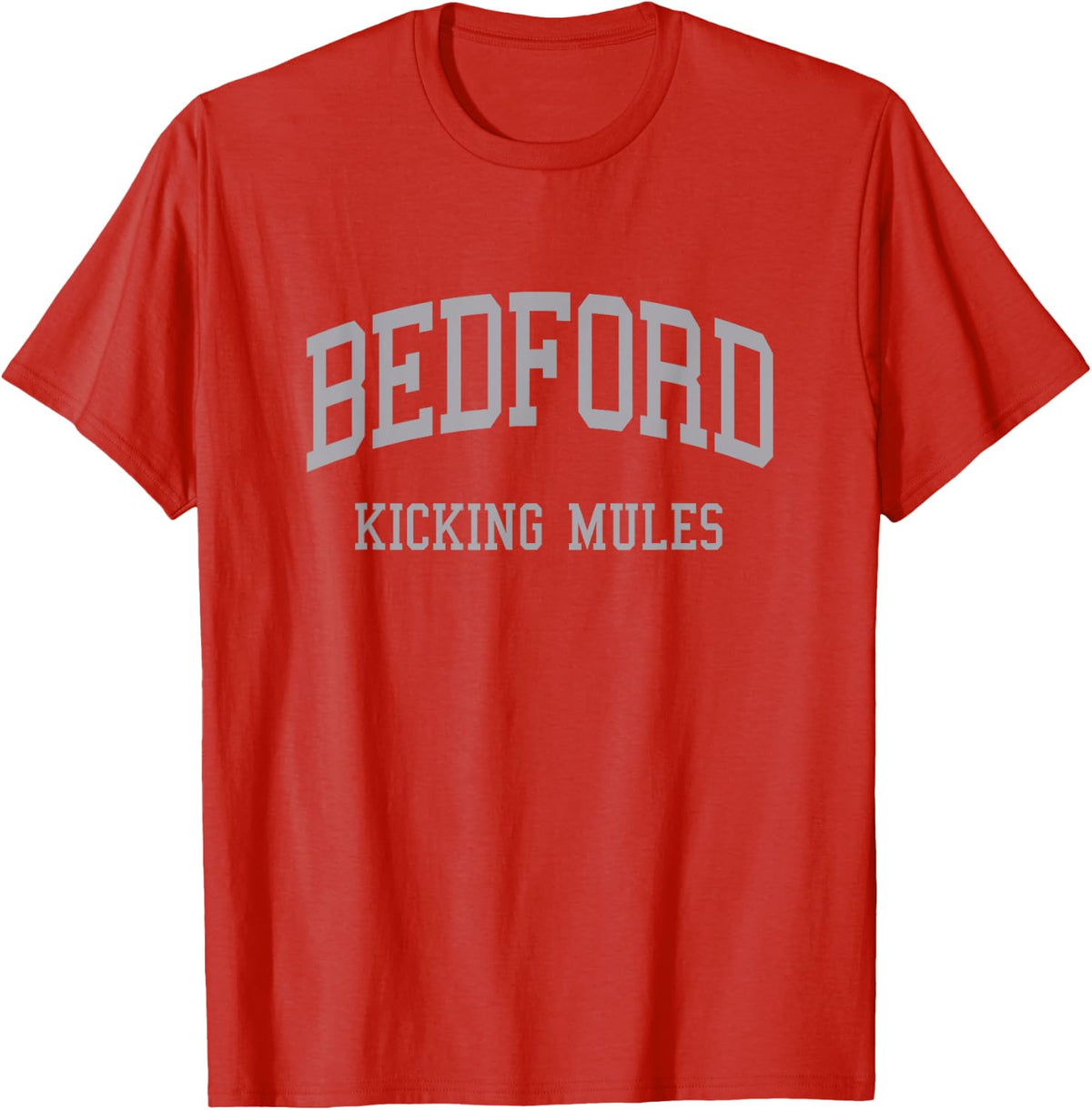 Bedford High School HS Temperance MI Retro Sports T-Shirt - Red