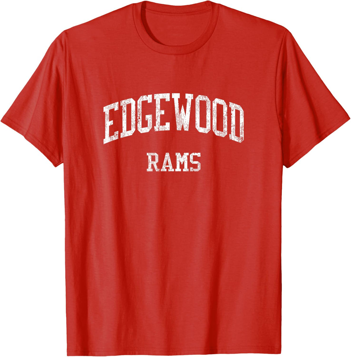 Edgewood High School HS Edgewood MD Vintage Sports T-Shirt - Red