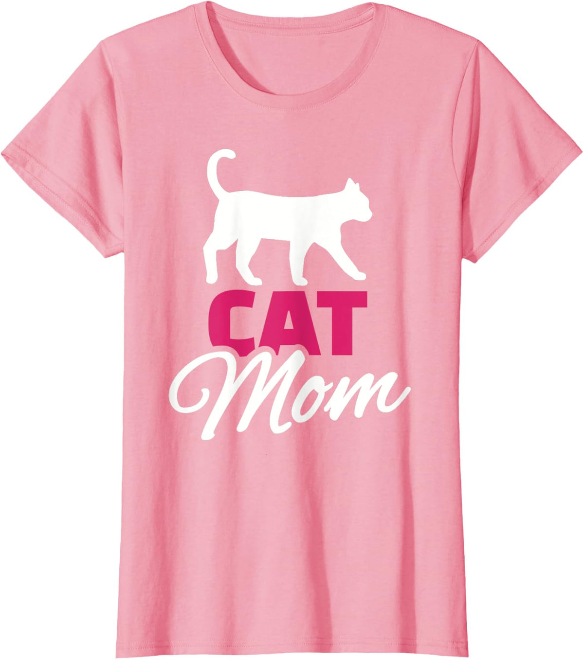 Cat mom T-Shirt for Women - Pink