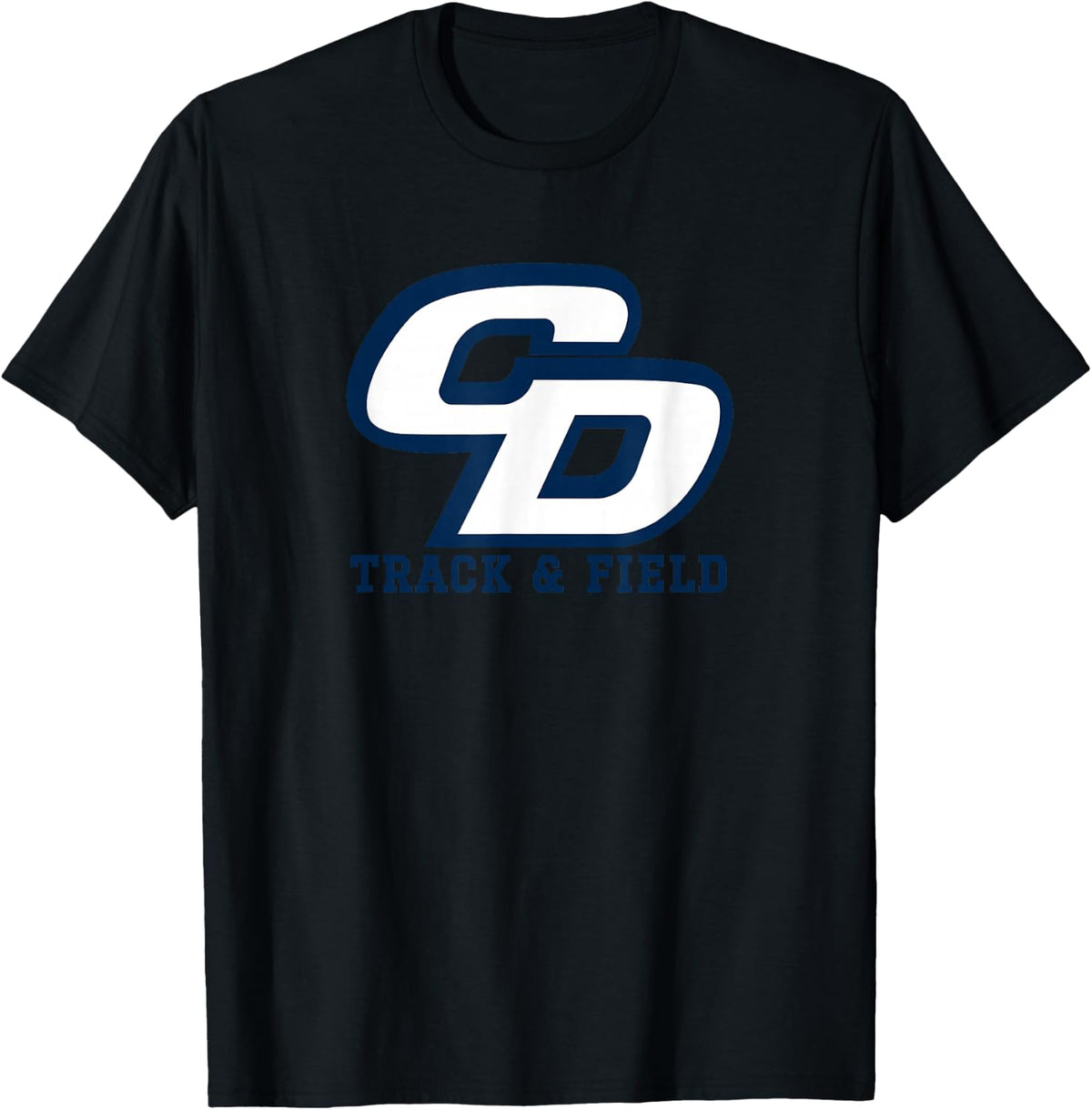 Charles R. Drew High School Titans Track & Field T-Shirt - Black
