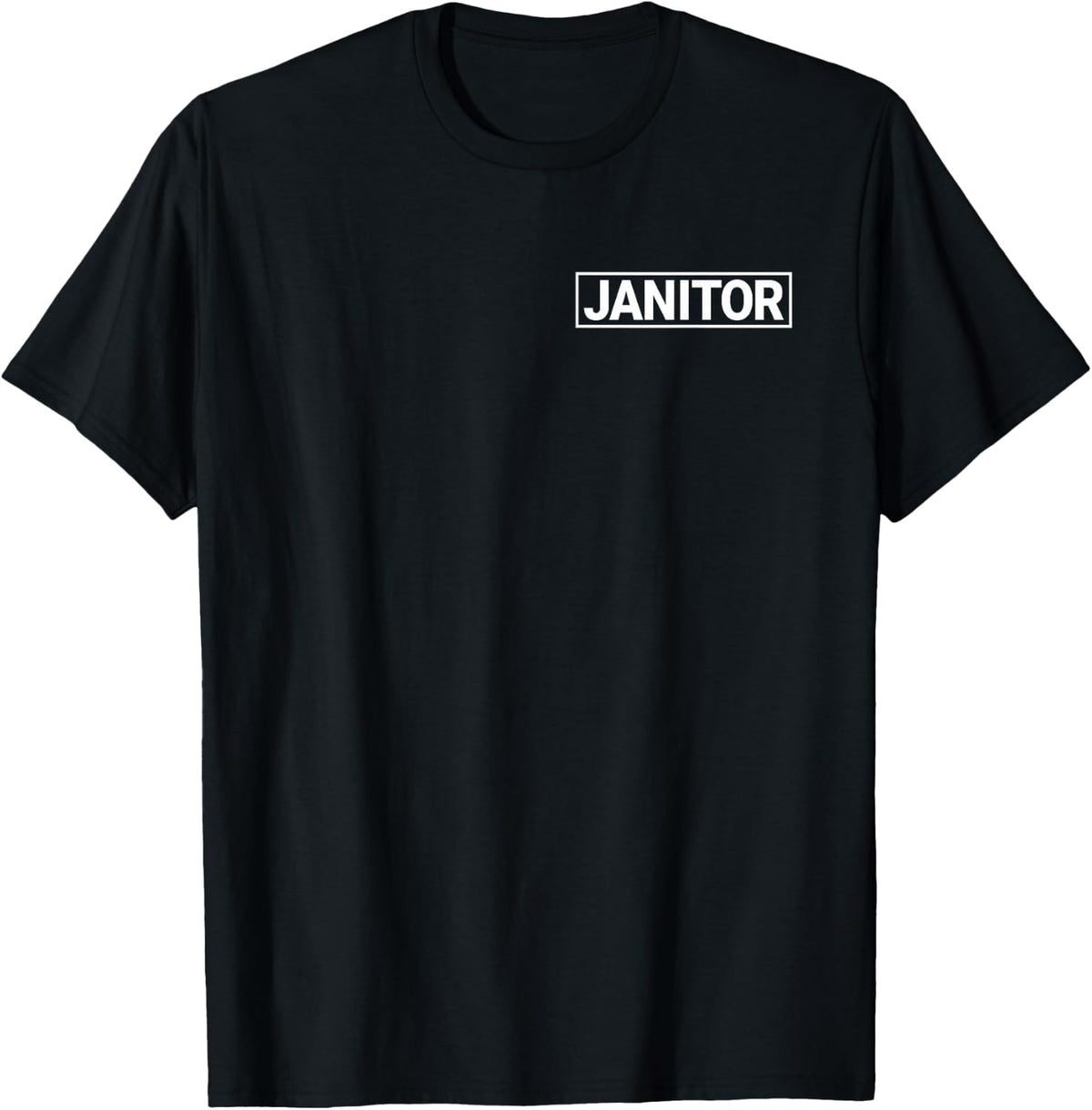 Janitor Custodian Maintenance Cleaning TEE (2-Sided Design) T-Shirt - Black
