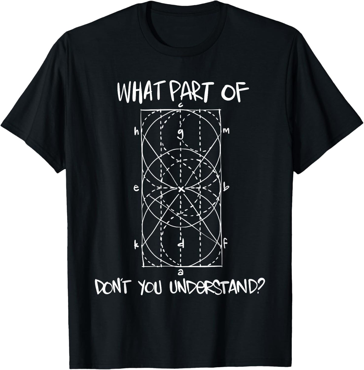 Funny Dressage Pattern: What Part Don't You Understand? T-Shirt - Black