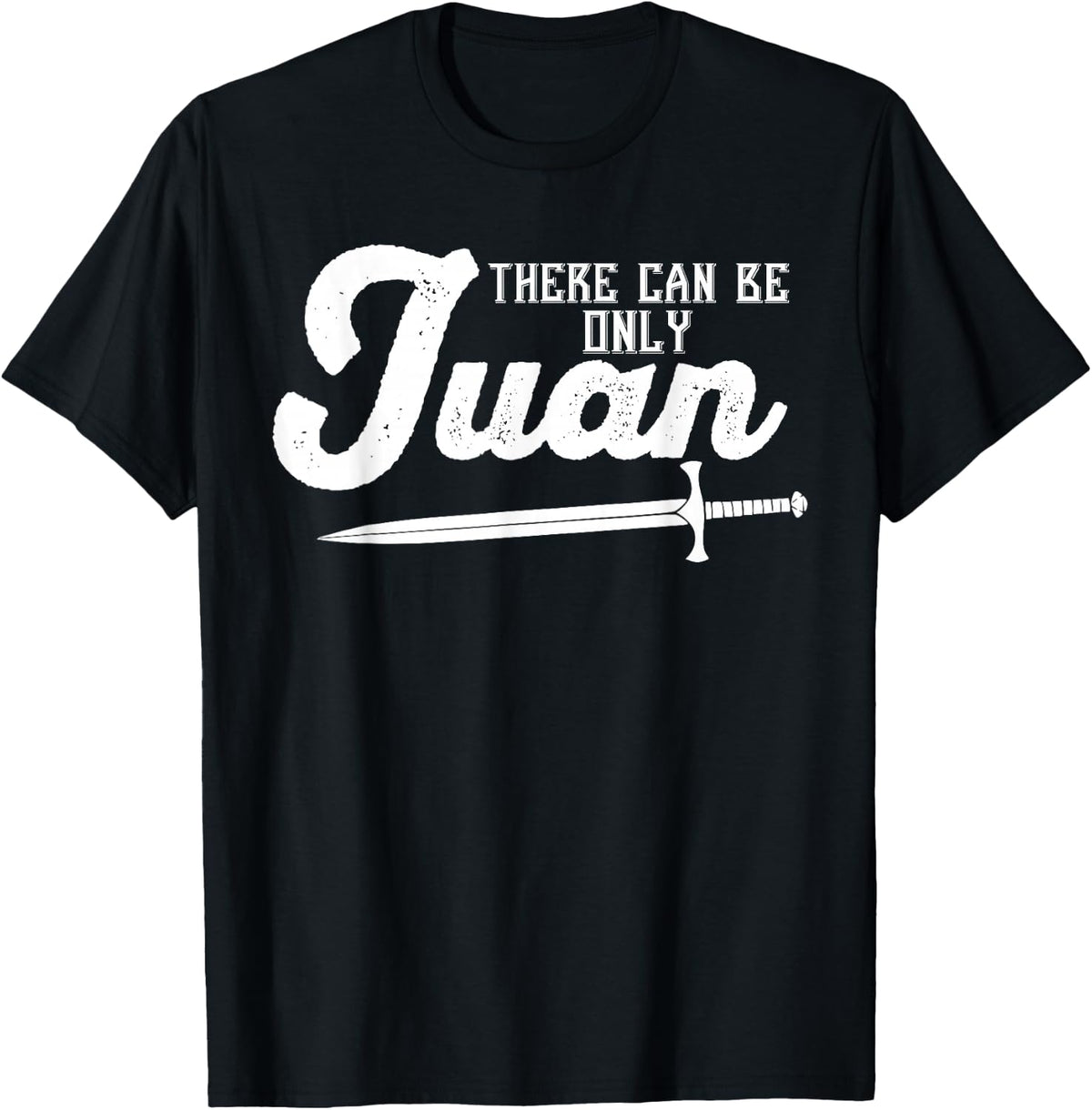 There Can Be Only Juan Shirt Cinco De Mayo Tee White T-Shirt - Black