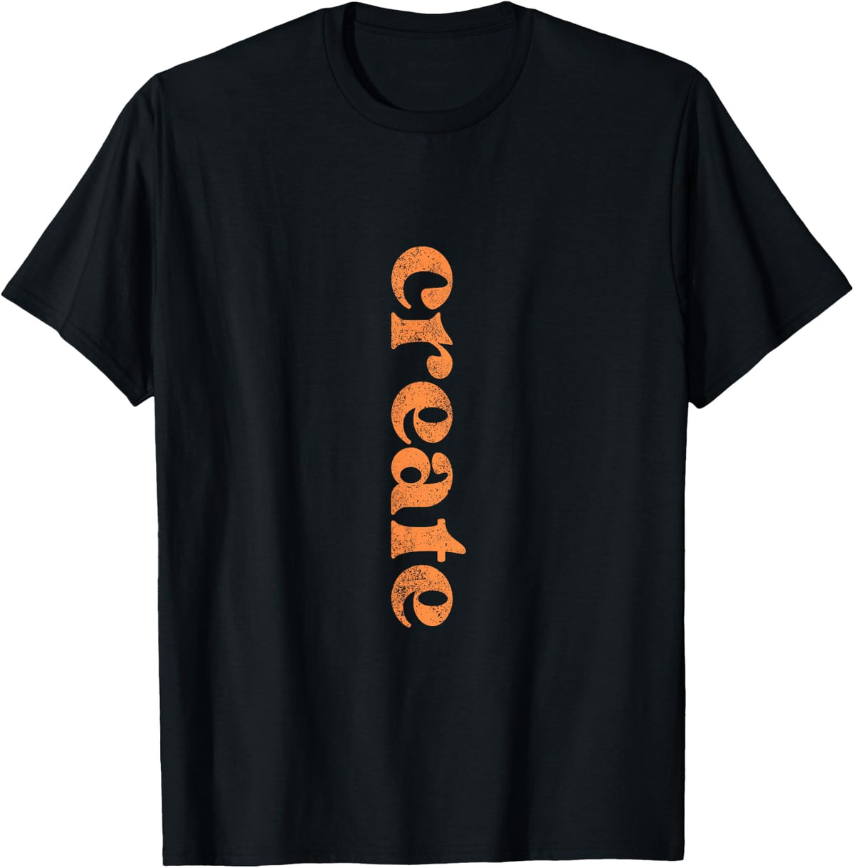 Abstract Art Modern Geometric Typography Design Create T-Shirt - Black