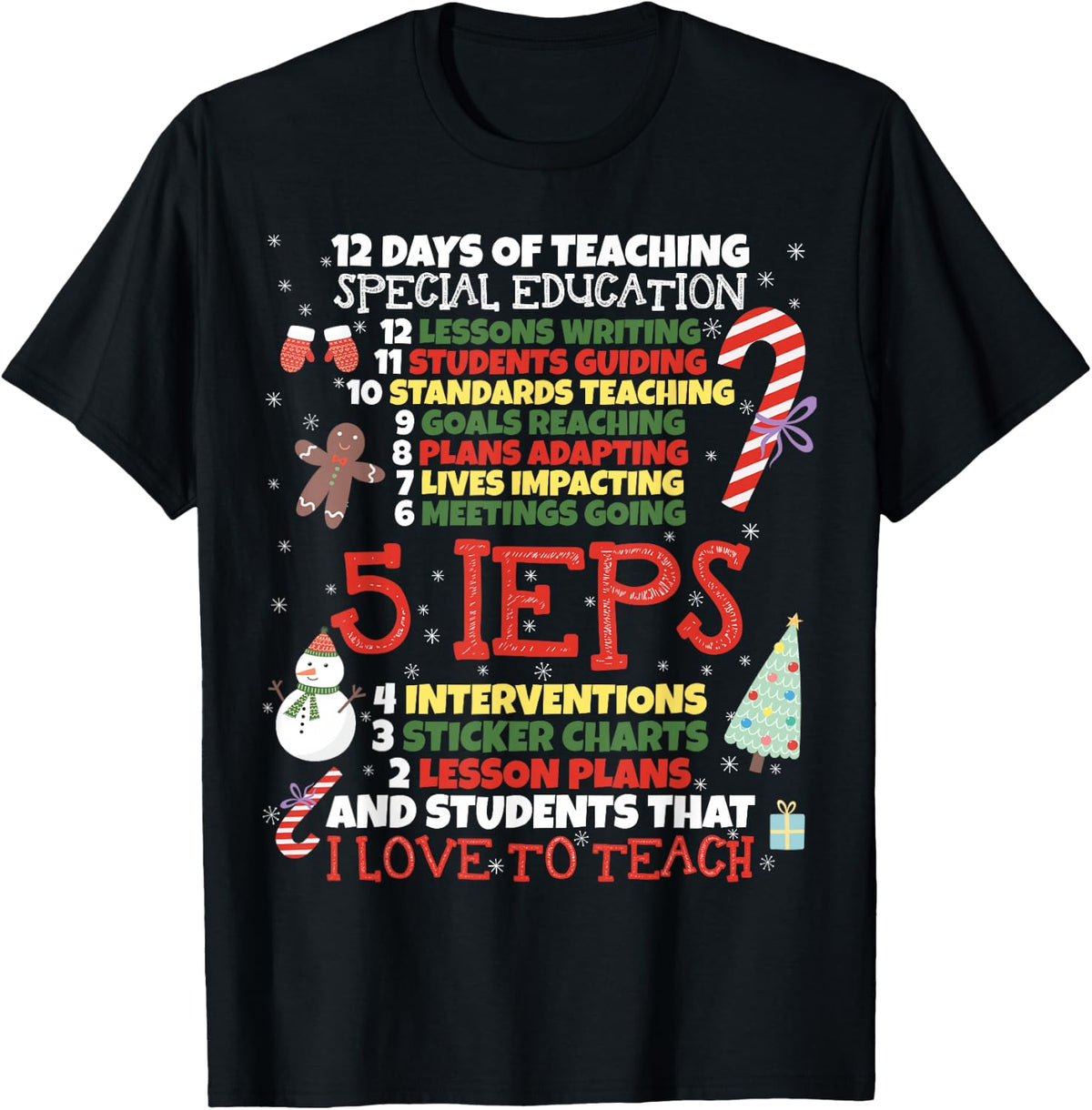 SPED School Tee Funny Special Education Teacher Gift T-Shirt - Black