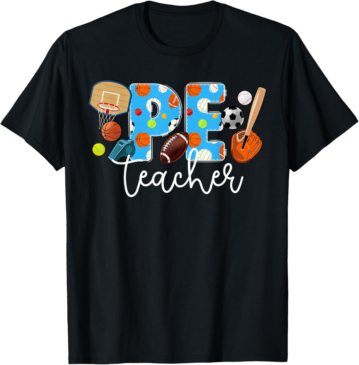 PE Teacher Appreciation PE Teaching T-Shirt - Black