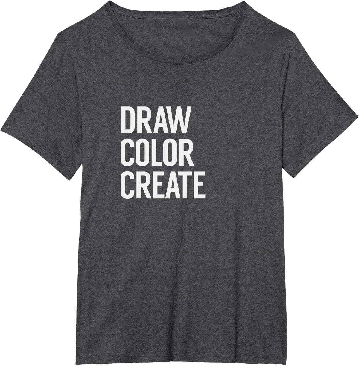 Draw Color Create T-Shirt - Dark Heather Grey