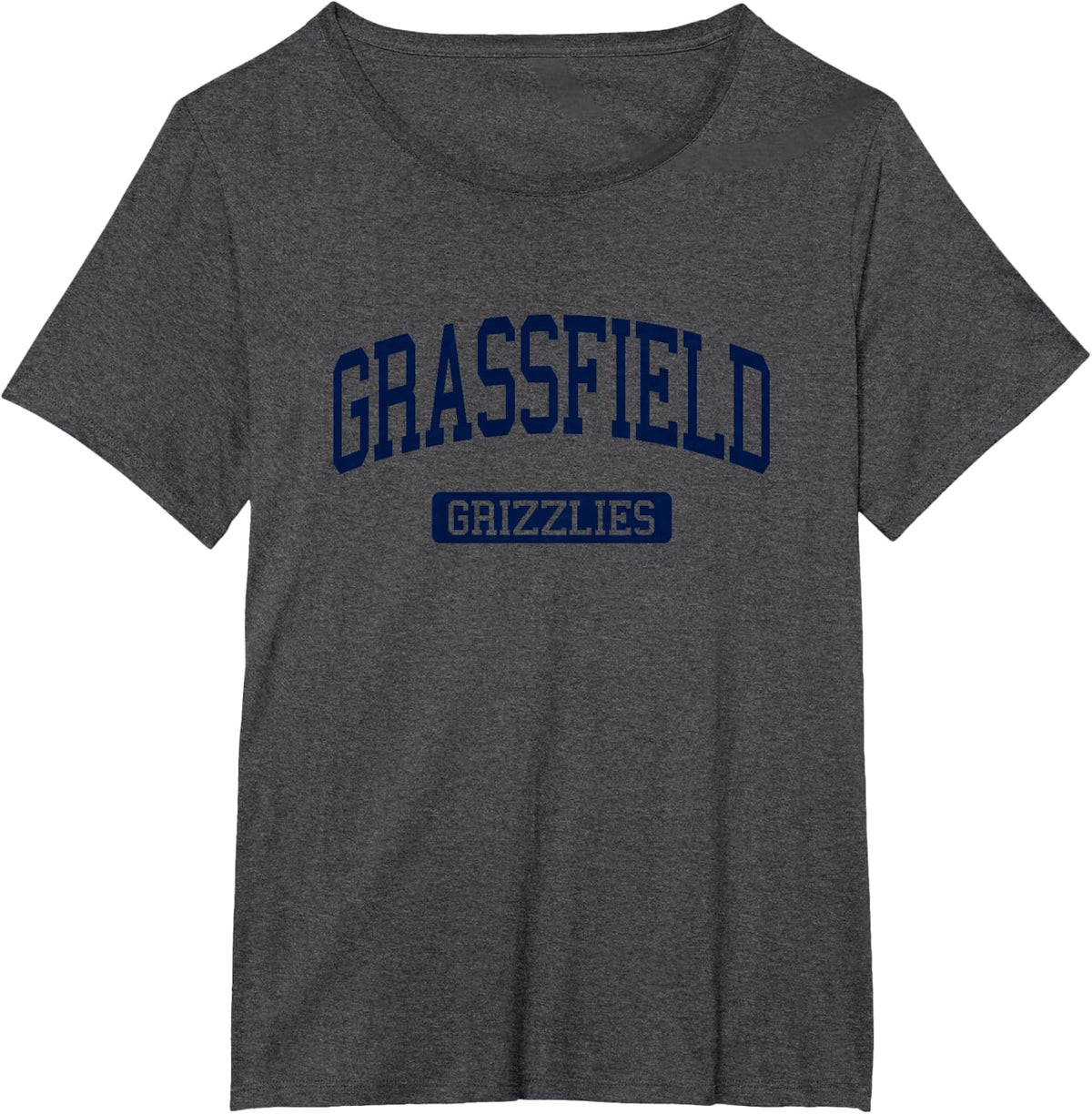 Grassfield High School HS Chesapeake VA Varsity Sports T-Shirt - Dark Heather Grey