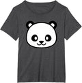 Panda Happy Fun Graphic Great for School Anime Japanese Gift T-Shirt - Dark Heather Grey