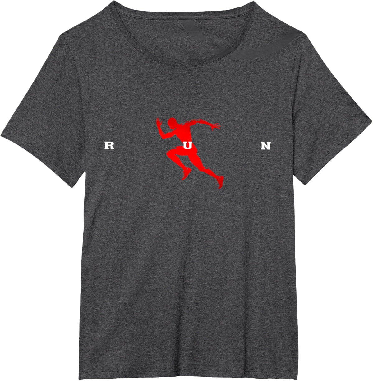 Unique Design Running Track and Field Runner Retro Sport T-Shirt - Dark Heather Grey