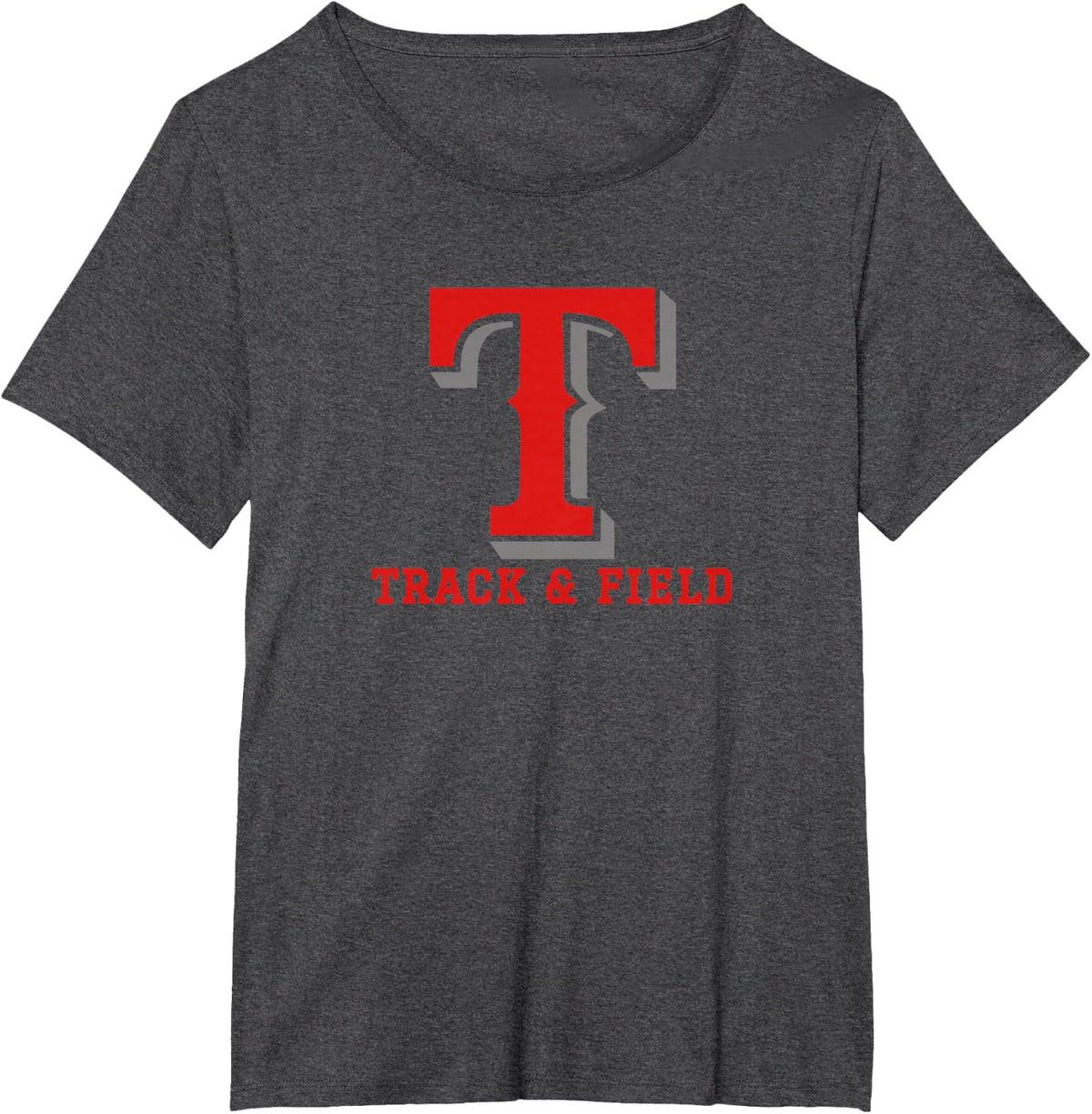 Northeast Lauderdale High School Trojans Track & Field T-Shirt - Dark Heather Grey