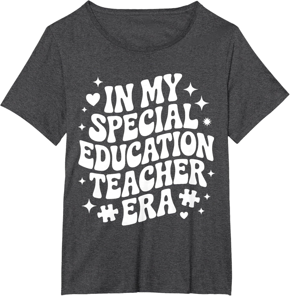 in My Special Education Teacher Era, Funny Special Ed SPED T-Shirt - Dark Heather Grey