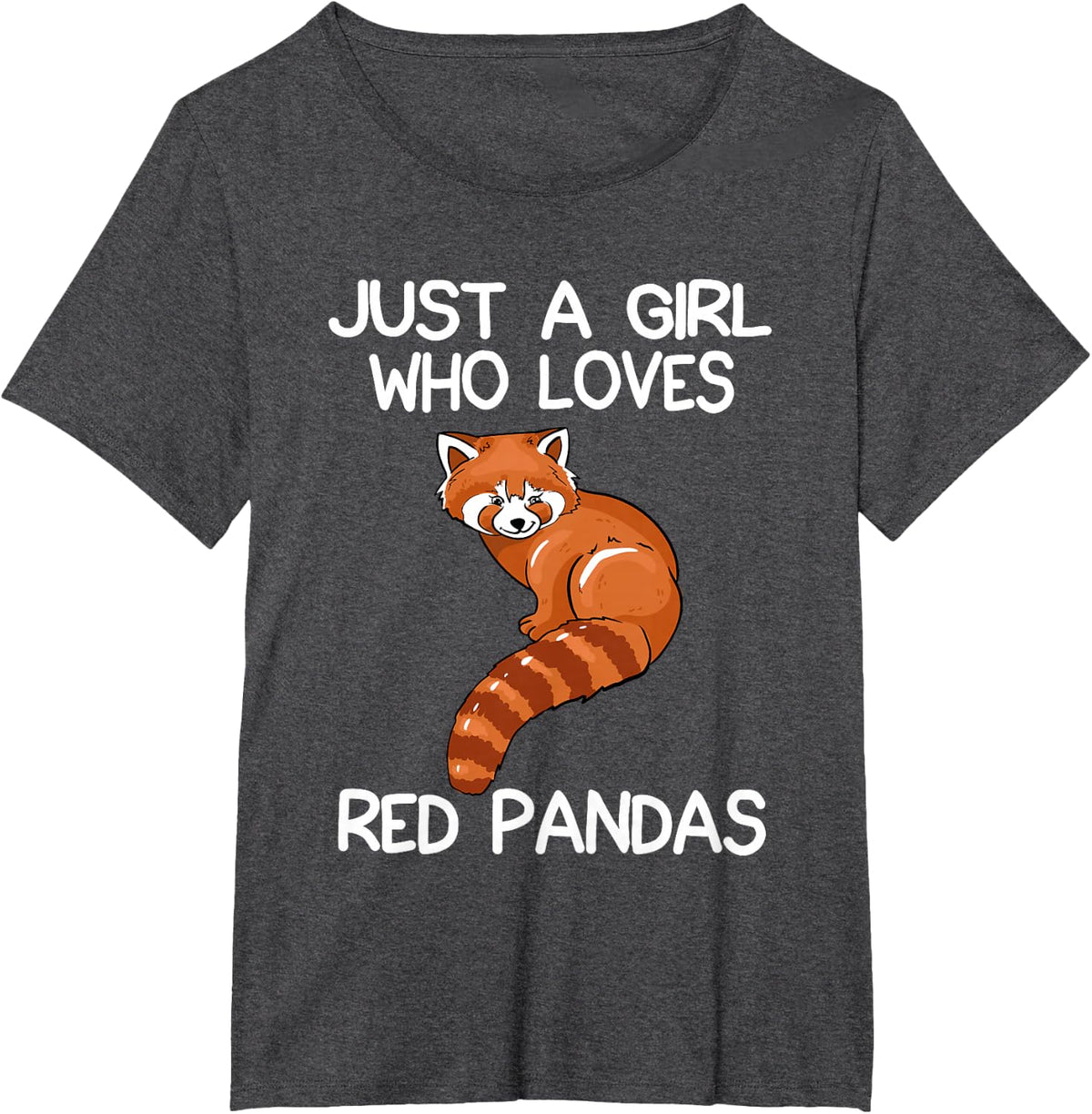 Nur Ein Mädchen Das Rote Pandas Liebt Gift Red Panda T-Shirt - Dark Heather Grey