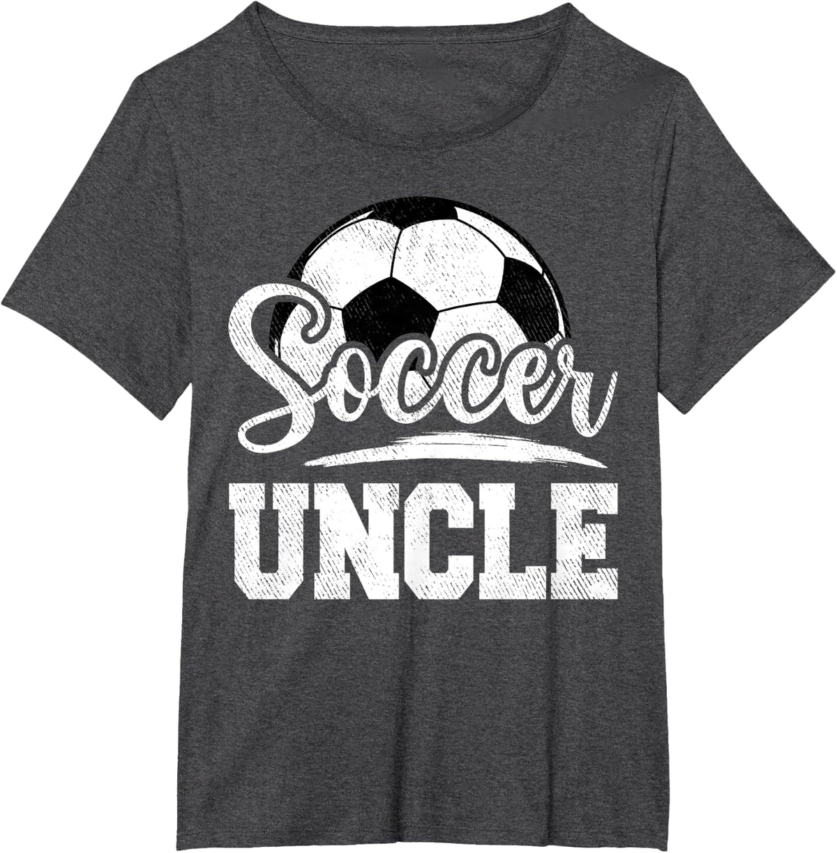 Soccer Uncle Soccer Player Game Day Father's Day T-Shirt - Dark Heather Grey