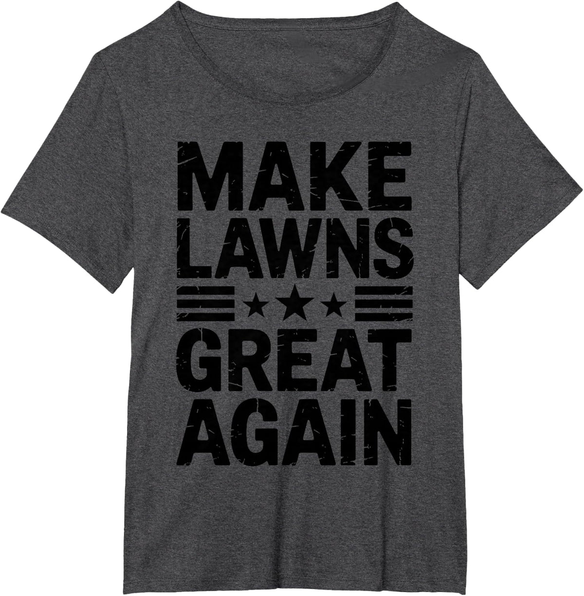 Funny Lawn Mower Art for Men Women Lawn Mowing Landscaper T-Shirt - Dark Heather Grey