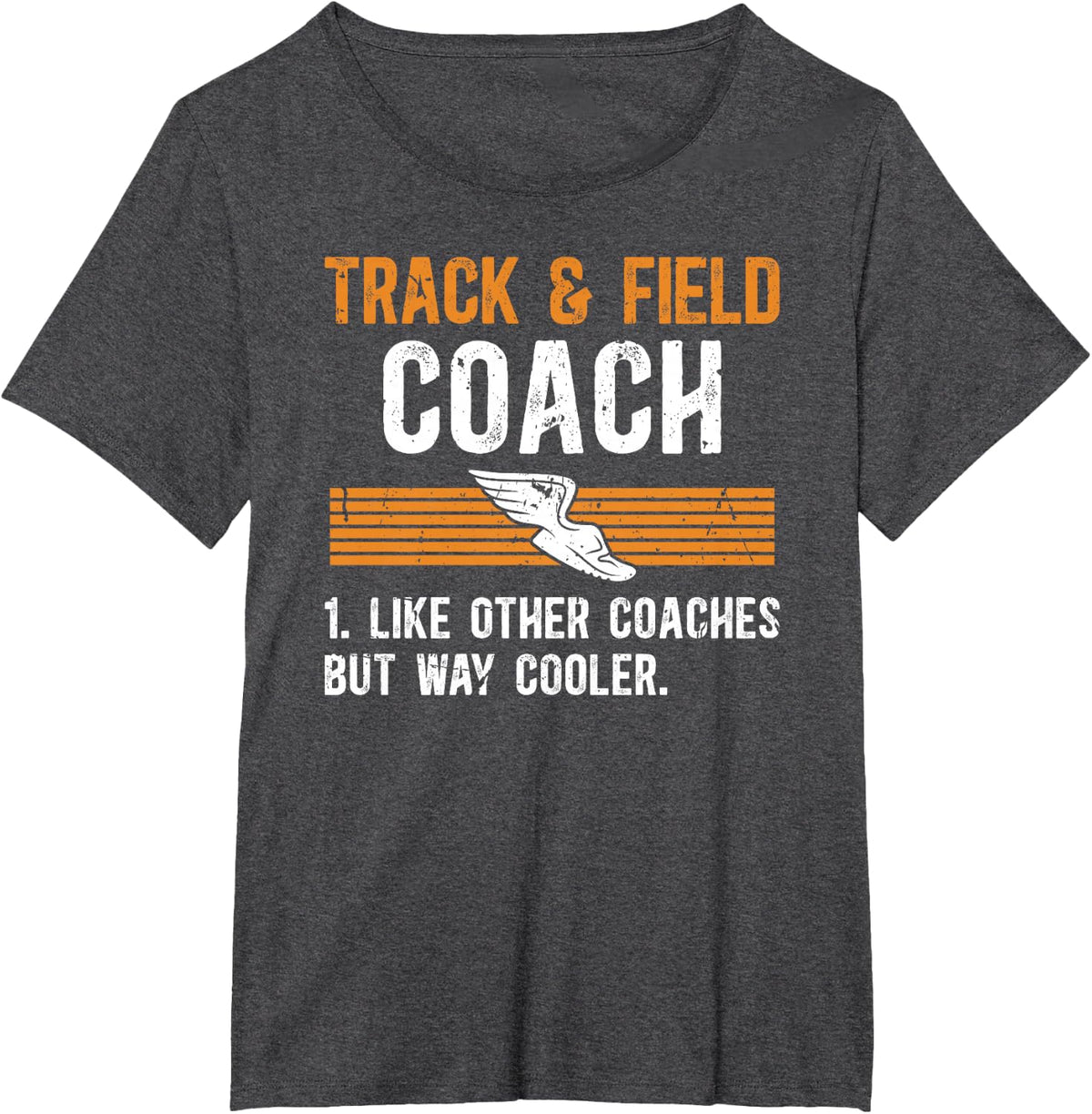 Track & Field Coach Definition Track And Field Athlete Coach T-Shirt - Dark Heather Grey
