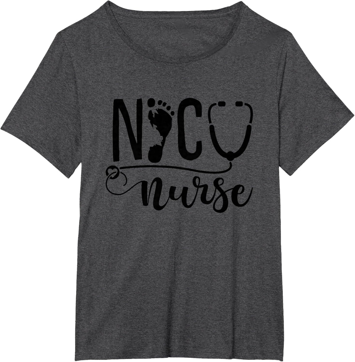 NICU Nurse T-Shirt - Dark Heather Grey