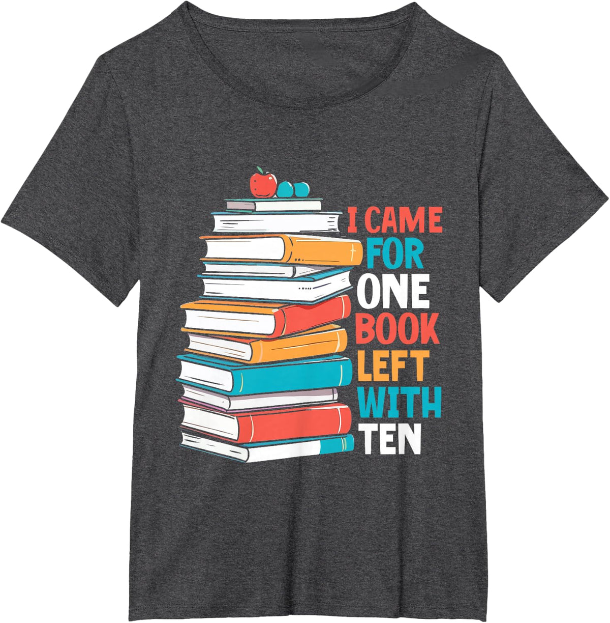 Funny Book Fair Lover Reading Library Bookworm T-Shirt - Dark Heather Grey