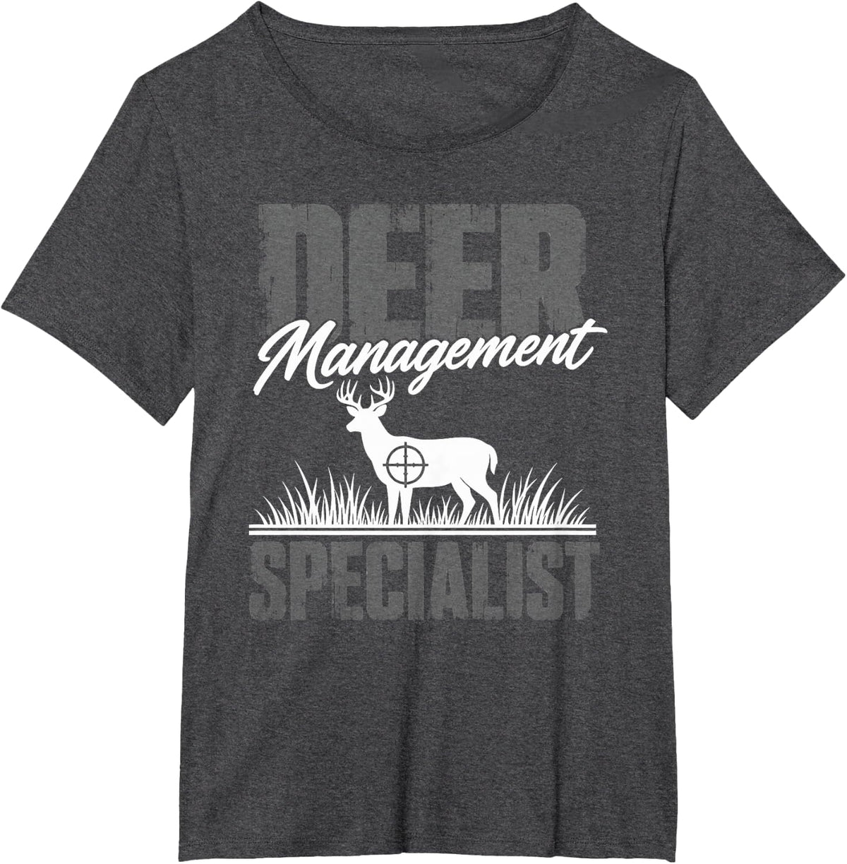 Deer Management Whitetail Specialist T-Shirt - Dark Heather Grey