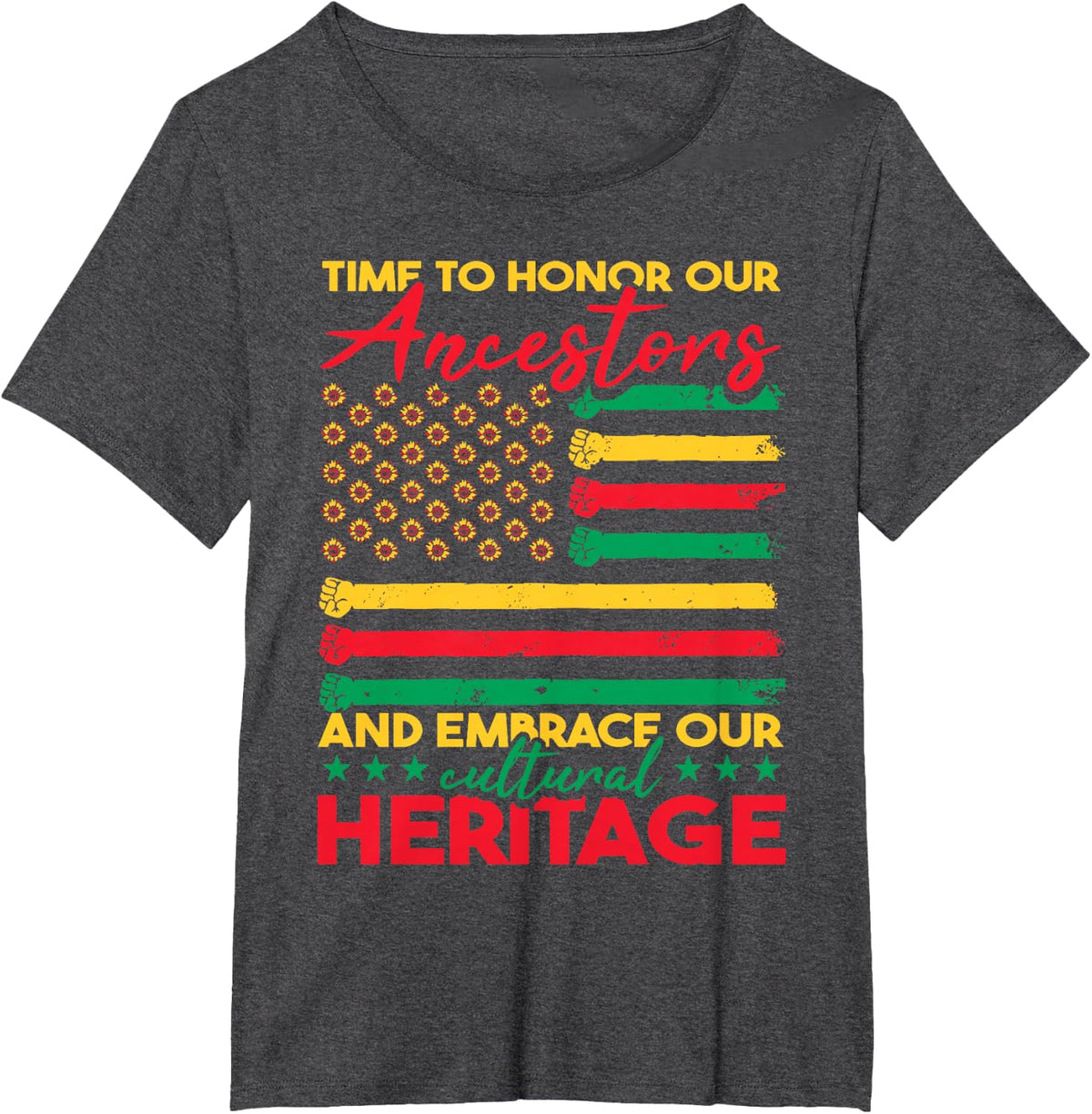 Black History Freedom Day Juneteenth T-Shirt - Dark Heather Grey