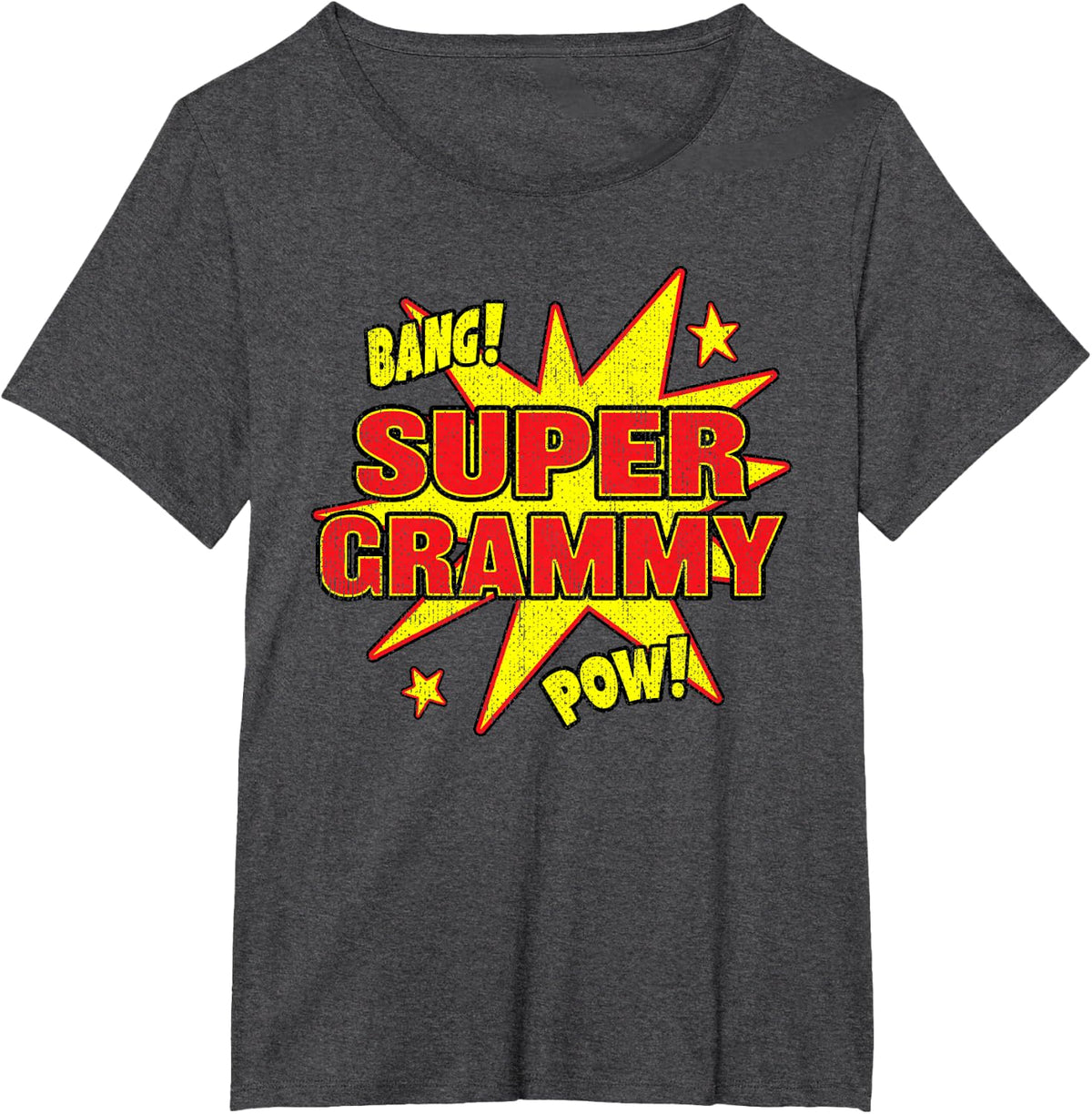 Super Grammy Funny Super Power Grandma Grandmother Gift T-Shirt - Dark Heather Grey