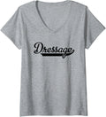 Women's Dressage V-Neck T-Shirt - Heather Grey