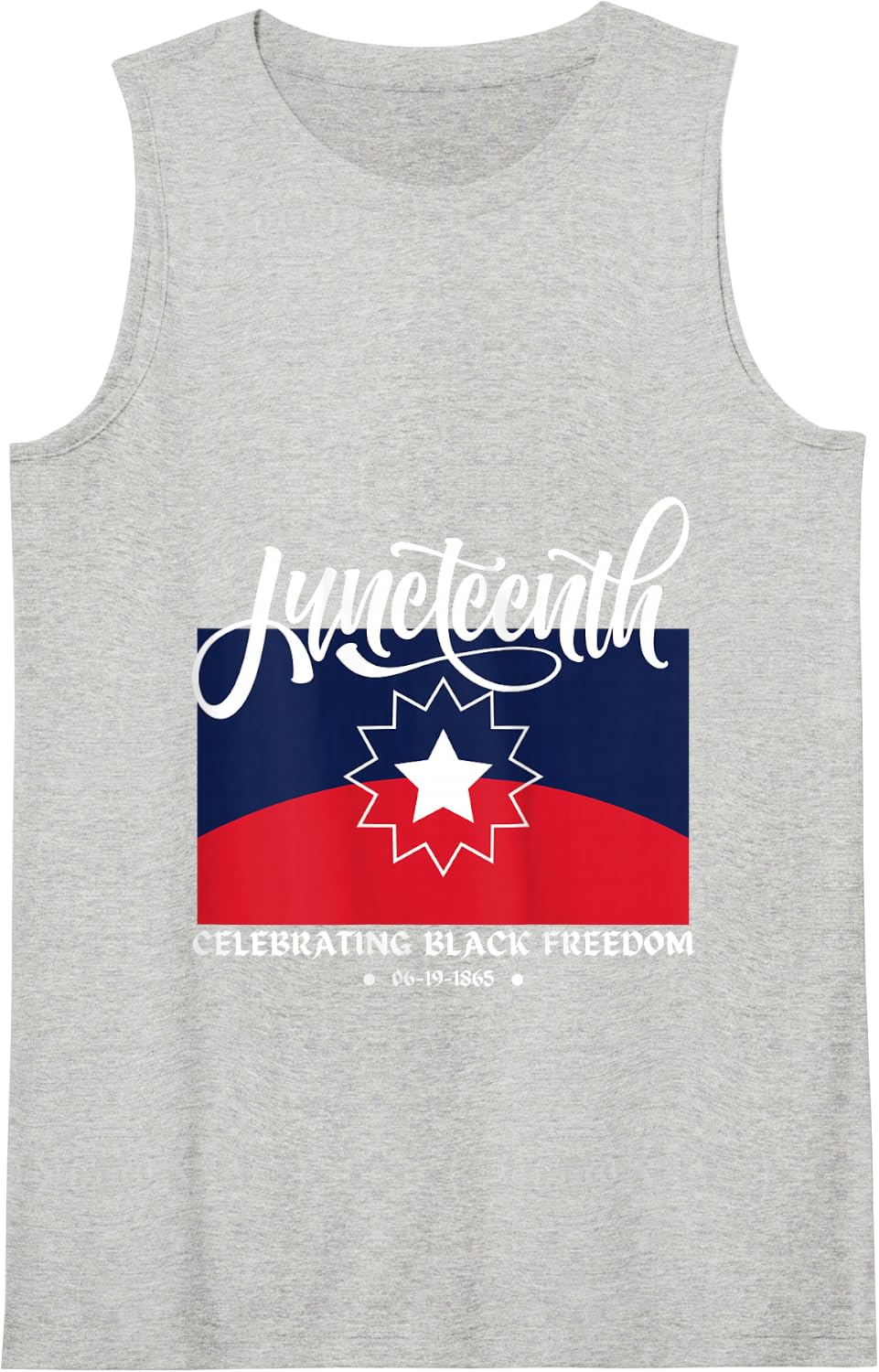 JUNETEENTH Celebrate Black Freedom Day Flag Apparel Tank Top - Heather Grey