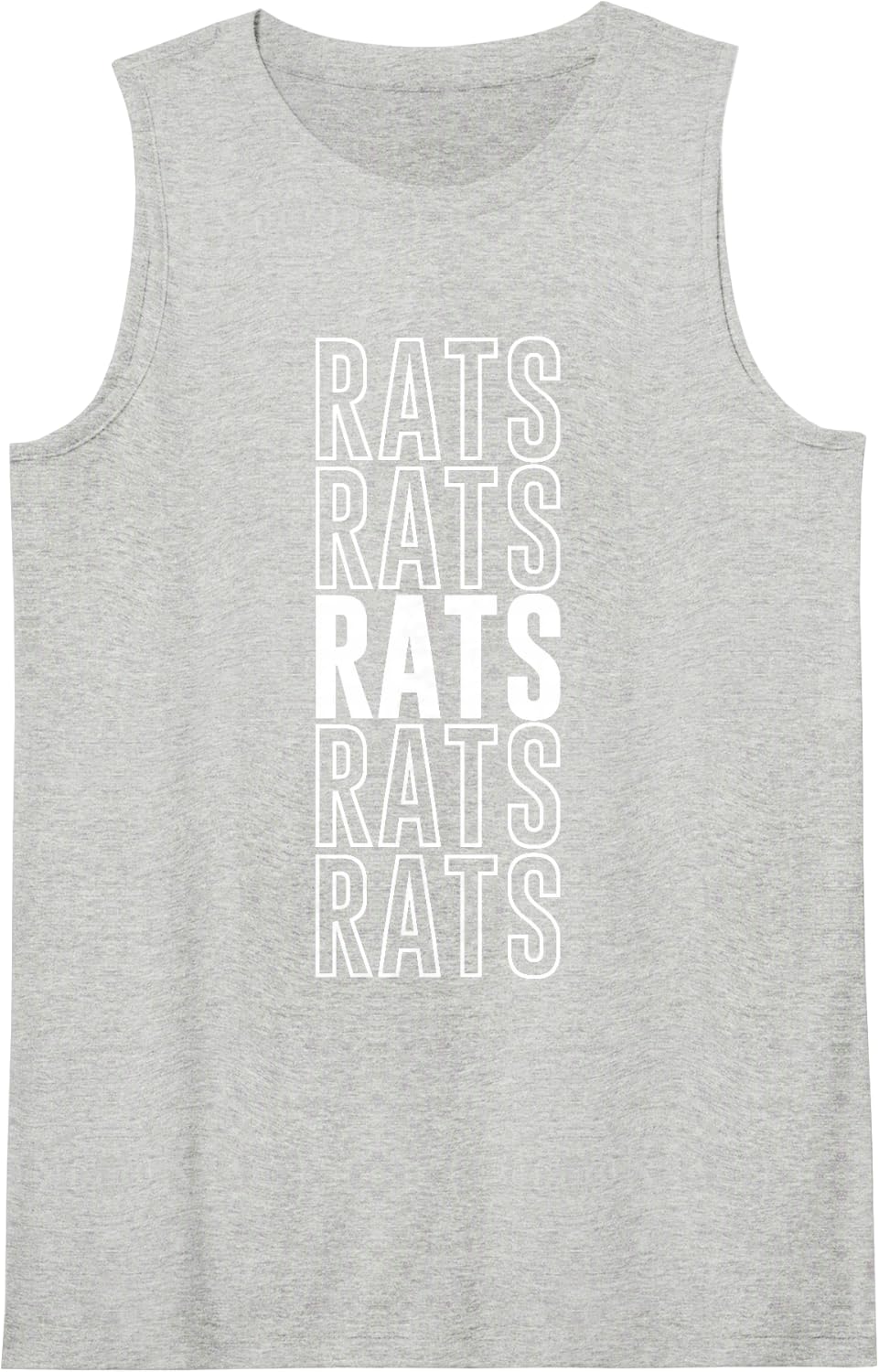 Rats Sleeveless Tank Top - Heather Grey