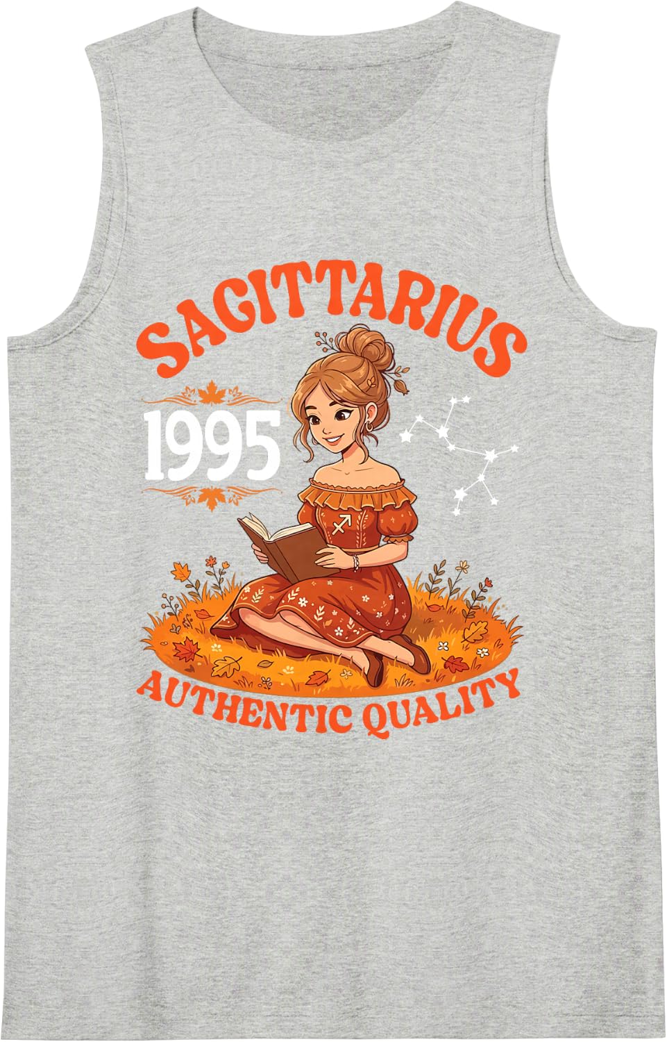 Sagittarius 1995 Authentic Quality 31 Years Old Birthday Sleeveless Tank Top - Heather Grey
