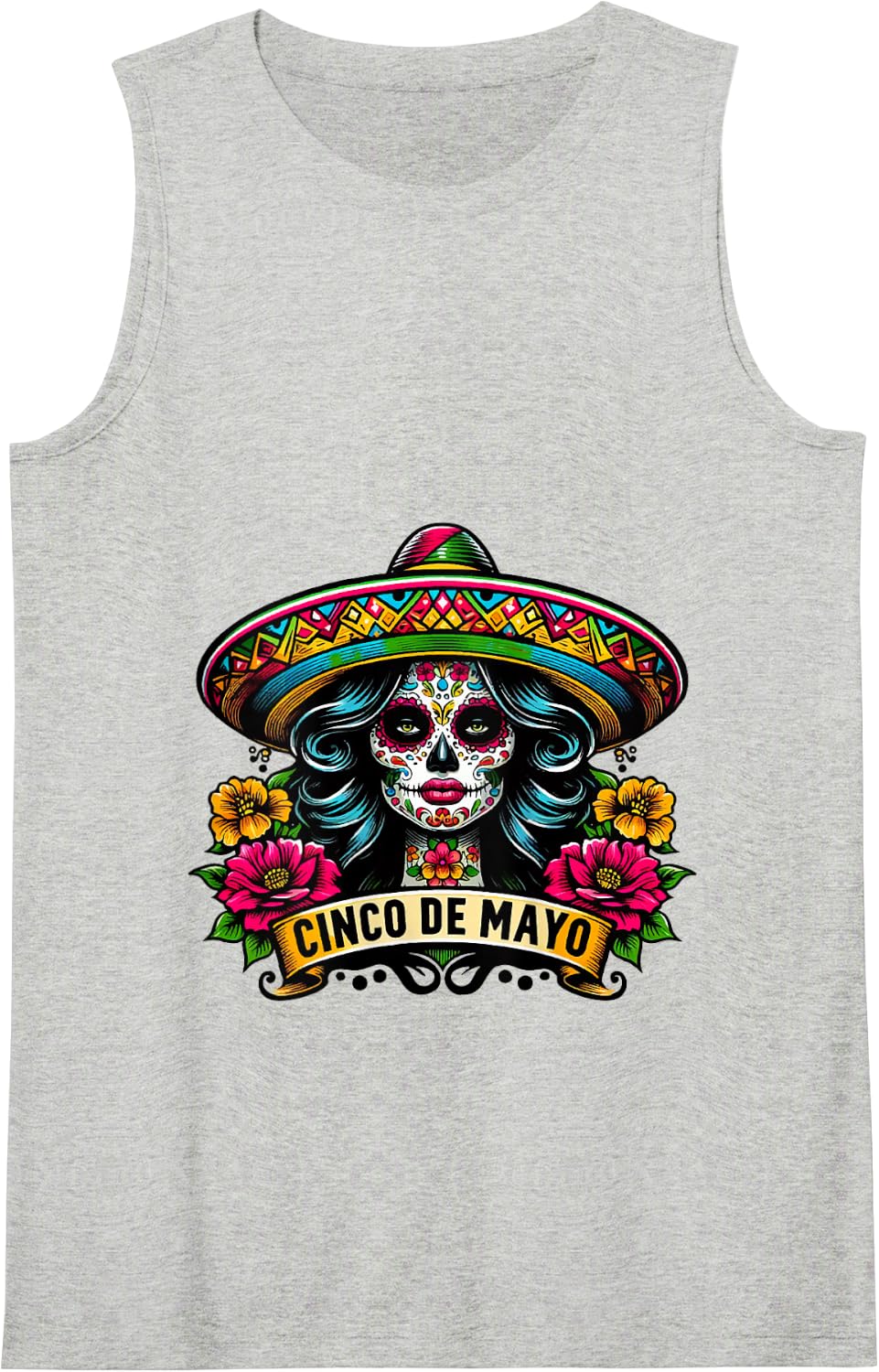 Cinco De Mayo Girl Mexican Fiesta 5 De Mayo Tank Top - Heather Grey