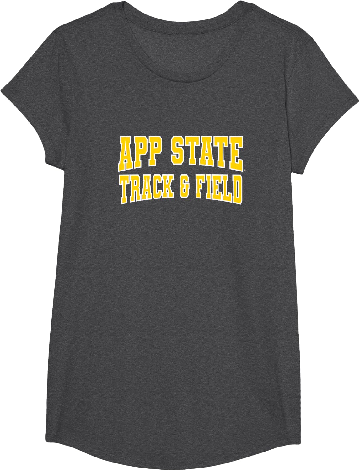 Appalachian State University Track & Field Apparel T-Shirt - Girls Dark Heather Grey