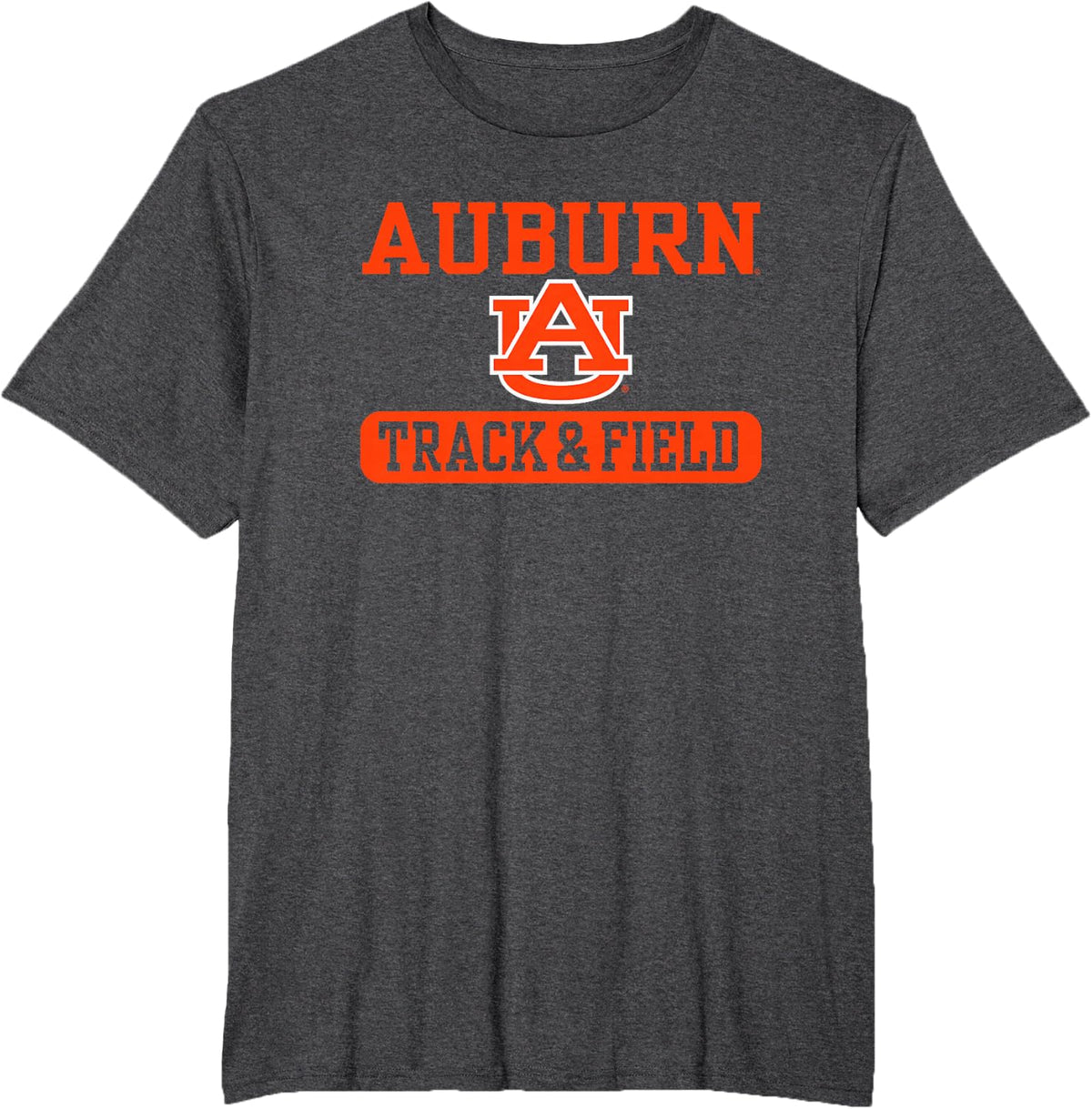 Auburn Tigers Track & Field Officially Licensed T-Shirt - Dark Heather Grey