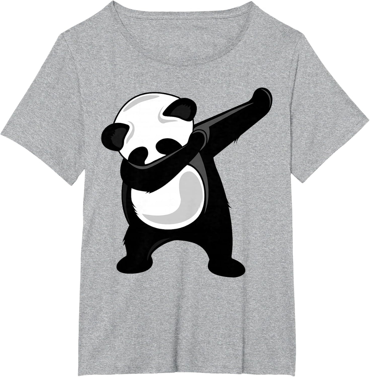 Dabbing Panda Cute Giant Panda Bear Dab Dance Tee T-Shirt - Heather Grey