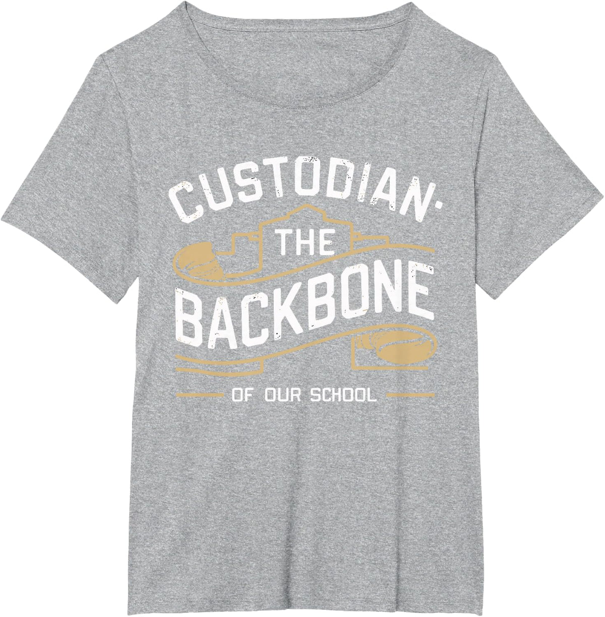 School Custodian School Staff Janitor School Sanitation T-Shirt - Heather Grey