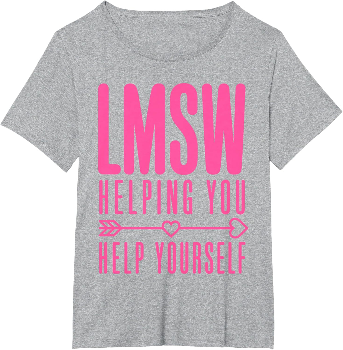 Lmsw Art for Men Women Kids Licensed Master Social Work T-Shirt - Heather Grey
