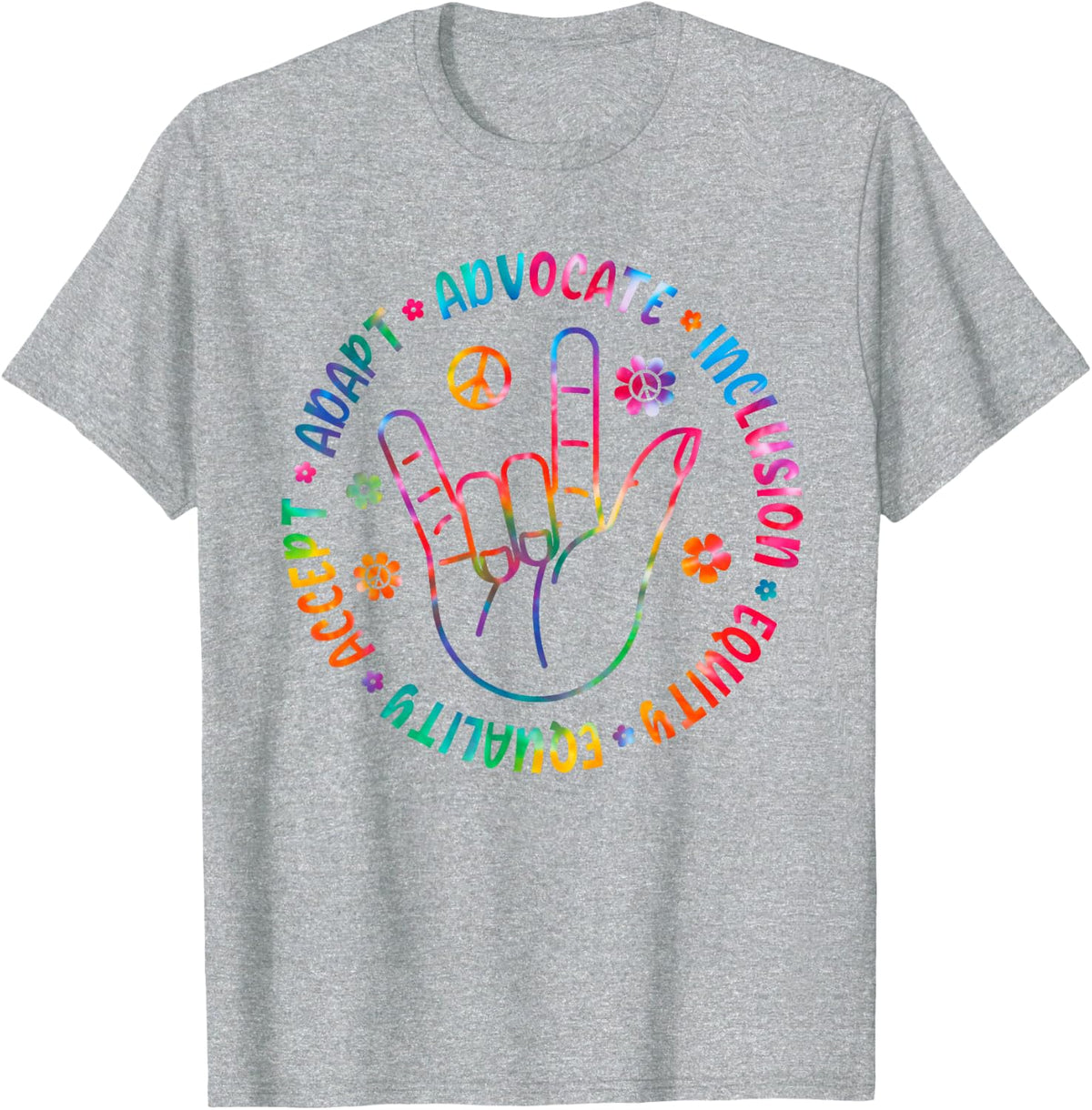Special Education Teacher TIe Dye Sped Teacher Squad T-Shirt - Heather Grey