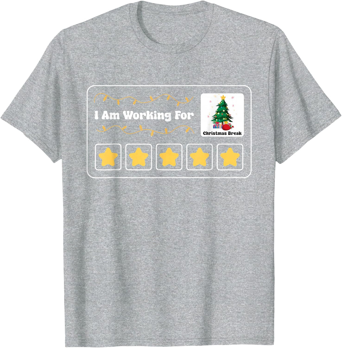 I'm Working For Christmas Break Special Education Teacher T-Shirt - Heather Grey