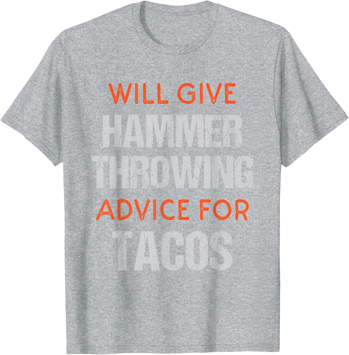 Track Funny Field Event Hammer Throwing Throwers T-Shirt - Heather Grey